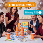 Gutter Games Beat That Game and Household Objects Expansion Combo Pack, Family Party Game, Multicolor, Portable