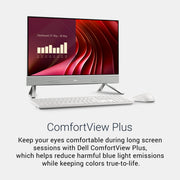 Dell 24 All-In-One Desktop, 23.8-in FHD Touchscreen, Intel Core 5 120U, 16GB DDR5 RAM, 512GB SSD, White, DEC24250-5826WHT-PUS