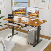 Kyspho Electric Standing Desk with Keyboard Tray
