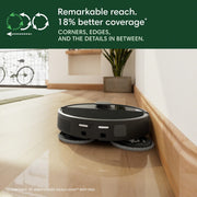 iRobot Roomba Plus 505 Combo Robot Vacuum and Mop with AutoWash Dock, DualClean Mop Pads, SmartScrub, 70x Suction, Carpet Boost, ClearView Pro LiDAR Navigation, PrecisionVision AI, Black
