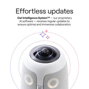 Owl Labs Meeting Owl 3 Premium Pack, 360-Degree 1080p HD Video Conference Camera, AI-Powered Speaker Focus, Wireless Wi-Fi, USB-C, BND300-0002