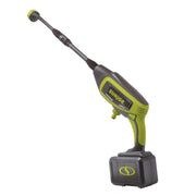 Sun Joe 24V Cordless Portable Power Cleaner Pressure Washer, 320 PSI, 0.55 GPM, 5-in-1 Nozzle, Green, 24V-PP350-CT