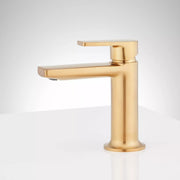 Signature Hardware Berwyn Single-Hole Bathroom Faucet, Brushed Gold