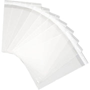 Totowood Clear Plastic Cello Bags, Sealable Transparent Resealable Cellophane Bags, 11 x 14 in, Pack of 50