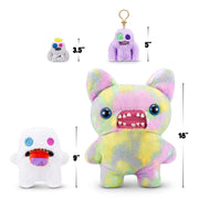 ZURU Fugglers Hairy Fuggs - Funny Ugly Monster Plush - 9 inches (Oogah Boogah - Rainbow Tongue)