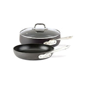 All-Clad E7859164 Ha1 Hard Anodized 3-Piece Saute Pan Set, Size One Size - Black
