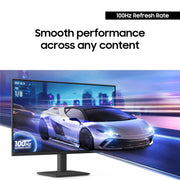 Samsung S30GD 27-Inch FHD IPS Monitor, 100Hz Refresh Rate, HDMI & VGA, Black