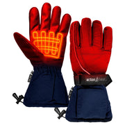 ActionHeat AA Battery Heated Gloves for Ladies - Navy