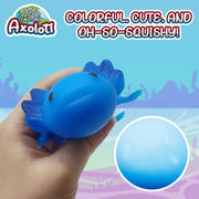 USA Toyz Power Your Fun Axolotl Classic Blue Squeezable Amphibian Stress Ball Toy, 1 Piece, AA951863