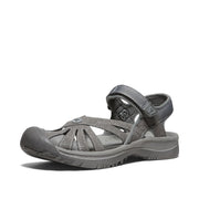 KEEN Rose Casual Closed Toe Athletic Sandal, Water-Resistant Quick-Dry Textile, Gargoyle/Raven, Women's 7.5 Medium, 1016733
