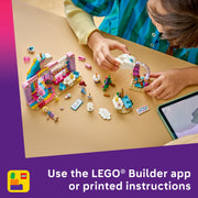 LEGO Friends Unicorn Dream Caf Building Toy, 475 Pieces, Multicolor, Ages 6+, Includes Paisley, Aliya, and Iza Minidolls, 6581029