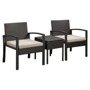 Balkene Home Bern Wicker 3-Piece Conversation Set
