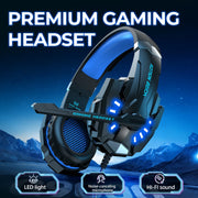 Veatool G9000 Gaming Headset With Mic, 7.1 Stereo Surround Sound, Noise-Canceling Microphone, Black