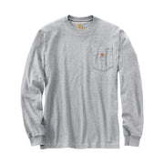 Carhartt Men's Dearborn Loose Long Sleeve Workwear Shirt, Heather Grey, 4X-Large Tall, K126-HGY