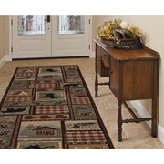 Tayse Nature Area Rug 6548 Lodge Multi Bears Moose 2' 7