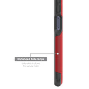 onn. WIARGY100142750 Slim Rugged Phone Case for Samsung Galaxy A25 5G, Red/Gray