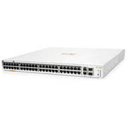 Hewlett Packard Enterprise Instant On 1960 Smart Managed PoE Network Switch, 48-Port Gigabit Ethernet, 40-Port Class 4 PoE, 8-Port Class 6 PoE, 600W Power Budget, 2 SFP+, 2 10GBase-T Uplink Ports