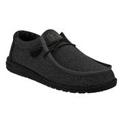HeyDude 40019-0XJ Men's Wally Sox Micro Shoes, Total Black, 13M