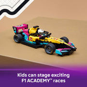 LEGO Speed Champions F1 Academy Race Car Building Toy with Female Driver Minifigure, 201 Pieces, Ages 10+, 6588755