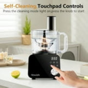 HOWORK E03-Black Food Processor 12 Cup, 600w, Multifunctional Food Processor, Black