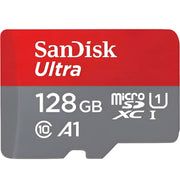 SanDisk Ultra 128GB microSDXC Memory Card, Class 10, UHS-I, A1 App Performance, 120MB/s Read Speed, Without Adapter