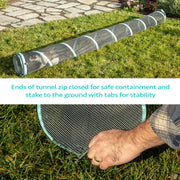Kitty City Outdoor Cat Tunnel, 10-Foot, 11-Inch Diameter, Modular Play Tunnel for Cats and Small Pets, Green, 22C-HA024