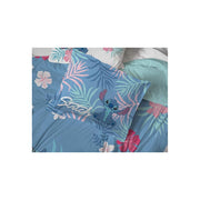 Jay Franco Disney Lilo & Stitch Paradise Dream Full Size Reversible Comforter Set, 3 Piece, Blue Cartoon Design