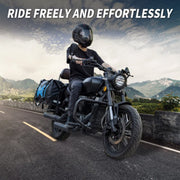 AFISHTOUR FM2021 Motorcycle Saddlebags, 50L Detachable Waterproof, Blue
