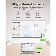 Belkin ConnectAir Wireless HDMI Display Adapter, USB Type-C to HDMI, 1080p 60Hz Streaming, Black, AVC024dqBK