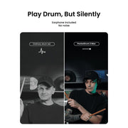 AeroBand PocketDrum 2 MAX Electronic Drum Set, 8 Tones, Bluetooth Adapter, USB MIDI, Air Drum Sticks, Pedals, Earphone Included