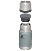Stanley Classic Legendary Food Jar, 24 oz, Vacuum Insulated, Stainless Steel, Leakproof Wide Mouth Lid, Hammertone Silver