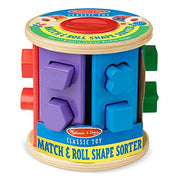 Melissa & Doug Match & Roll Shape Sorter