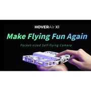 HOVERAir X1 Camera Drone, Pocket-Sized Foldable, 2.7K HDR Video, Palm Takeoff, Intelligent Flight Modes, Follow-Me, Black Combo, SP03H015