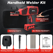 SHALL Portable Electric Stick Welder, Handheld ARC Welding Machine with IGBT Inverter, 0-120 Amp Adjustable Current, Supports 1/16-1/8 in Rods, 110V
