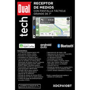 Dual Electronics XDCPA10BT LED Multimedia Touch Screen 7 inch Double DIN Car Stereo Apple CarPlay Android Auto