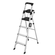 COSCO 2061AABLW Signature Series 6ft Aluminum Step Ladder, Type 1A, 300 lbs Load Capacity, Black