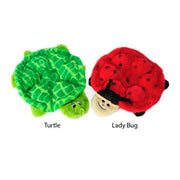 Zippy Paws Squeakie Crawler Slowpoke Turtle Plush Dog Toy, No Stuffing, Soft, Squeaky, 10 in, ZP110