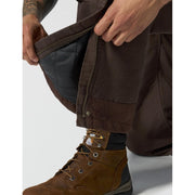 Carhartt Men's Washed Duck Insulated Bib Overall, Dark Brown, Small, 104031-DKB