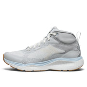 KEEN Leiki Mid Waterproof Hiking Boots for Women, Lightweight Breathable Synthetic and Textile Upper, High-Traction Rubber Sole, Vapor/Skyway, Size 6, 1030362