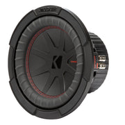 Kicker CompR 8-Inch Dual 4 Ohm DVC Car Audio Subwoofer, 600W Peak Power, Black, 48CWR84