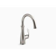 KOHLER K-29107-VS Bellera Vibrant Stainless 1-Handle Deck Mount Bar and Prep Handle/Lever Kitchen Faucet