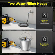 LovoIn Electric Pressure Washer, 2100 PSI, 2.1 GPM, 1800W Motor, Patented 5-Piston Pump, Quick Release Gun, Nozzle Lance, Yellow, Compact Design