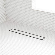 Signature Hardware Tile-In Linear Shower Drain, 24 Inch, Matte Black Stainless Steel, Removable Hair Strainer Basket, 955251-l-24