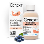 Genexa Kids' Liquid Cough & Chest Congestion Medicine, 4 oz, Multi-Symptom Cough Relief, Packaging May Vary