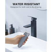 MANSPOT HCW003A-New2 Electric Groin Hair Trimmer Men's Shaving & Grooming Set with 4 Guards, Waterproof Wet/Dry Trimmer