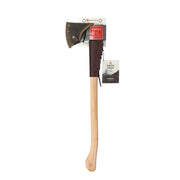 Swiss Tech 28-Inch Drop Forged Steel Camping Axe with American Hickory Handle, Brown, 89209
