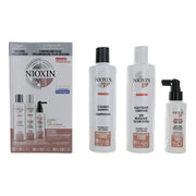 Nioxin 3D Hair Care System Kit 3 for Colored Hair with Light Thinning, Balanced Moisture, 3 Month Supply