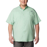 Columbia Sportswear Tamiami II Men's Short Sleeve Button-Down Shirt, Omni-Shade UPF 40 Sun Protection, Omni-Wick Moisture Management, Mint, 2XL, 128705