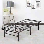 FDW Heavy Duty Bed Frame, Twin, 14-Inch Platform Height, Steel, Black