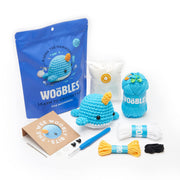 The Woobles Beginner Crochet Amigurumi Kit, Andy the Owl, Easy Peasy Cotton-Nylon Yarn, Ergonomic Hook, Step-by-Step Video Tutorials